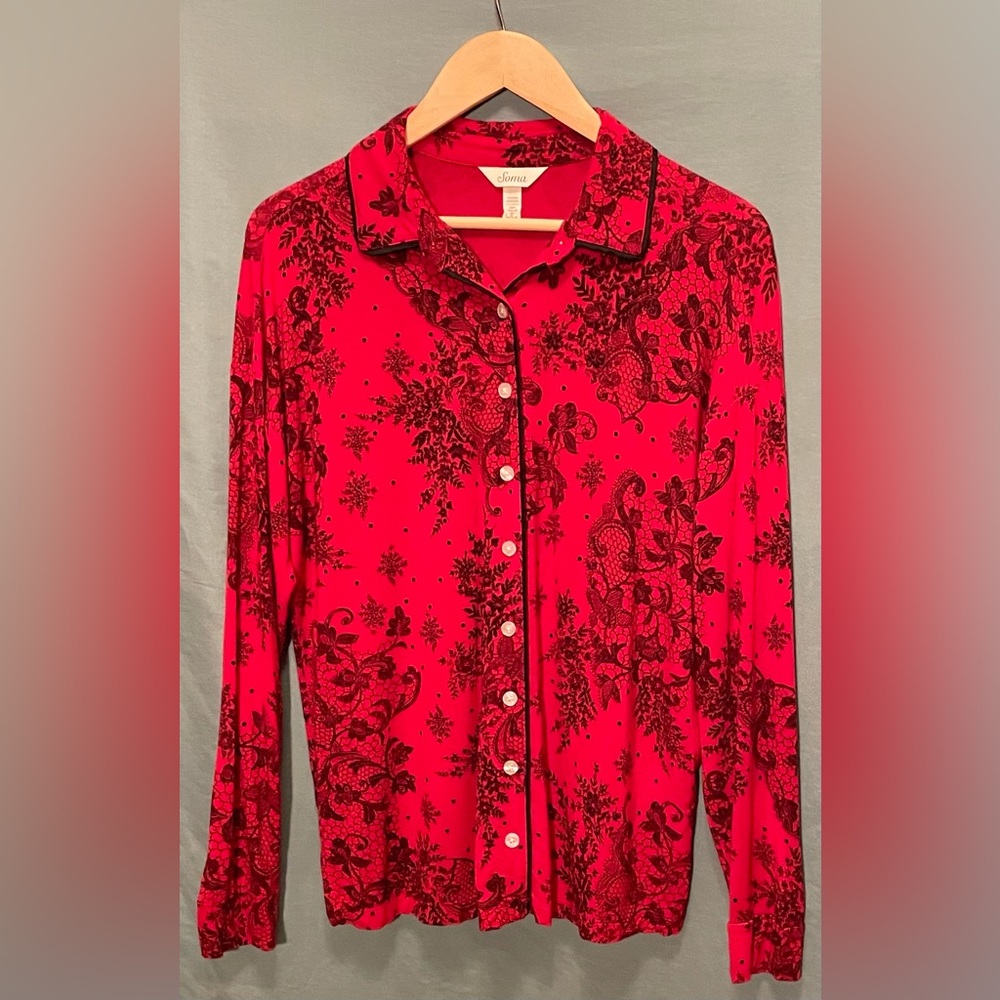 Soma Soft Pajama Top- Women's Medium
